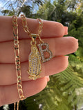 Pavé Mother Mary & Initial