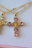 Heart Mary Cross In 2 Colors
