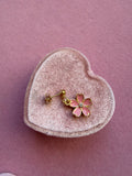 Dangle Flower Earrings (black or white)