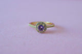 Gold Halo Ring (Pink)