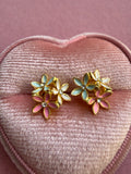 Flower Bouquet Studs (pink, blue, white)