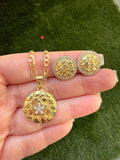 Round Star Nugget & Earrings- Package Deal