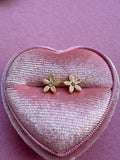 Dainty Daisy Studs (beige)