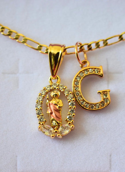 Sparkly Saint Jude & Initial