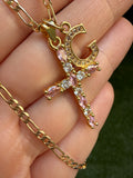 Maddy Cross & Initial (Pink)