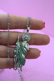 Silver Emerald Saint Jude (Rolo Chain)
