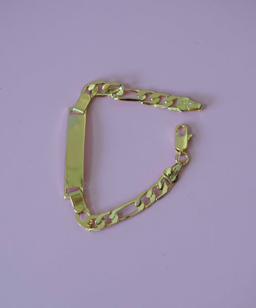 Kids Thick Figaro ID Bracelet