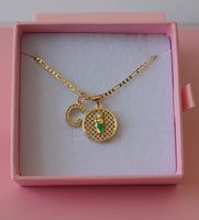 Round Diamond Saint Jude & Initial