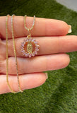 Mini Pink Baguette Mary (Box Chain)
