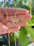 Fancy Butterfly Heart Necklace