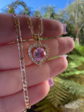 Pink Heart Necklace