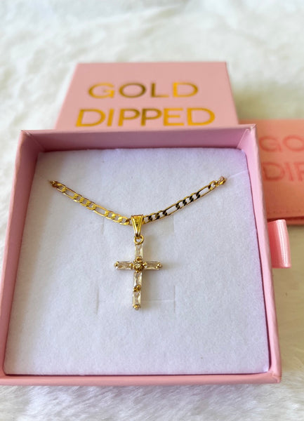 Baguette Diamond Cross