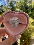 Pear Shape Flower Ring