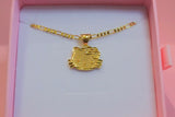 Gold Kitty (Figaro Chain)