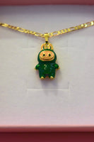Green La Boo Boo (Figaro Chain)