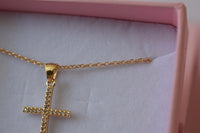 Classic Diamond Cross (Rolo Chain)