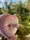 Heart Leaf Ring (pink)