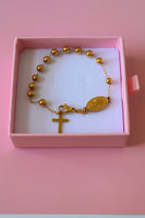 Gold Rosary Bracelet