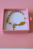 Gold Rosary Bracelet