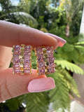 Pink Princess Cut Huggies