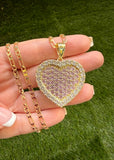Pink Fancy Heart Necklace