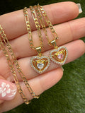 Little Heart Necklace (Pink or White)