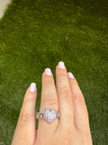 Icy Cuban Heart Ring (adjustable)
