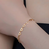 Open Heart Gold Bracelet