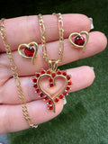 Red Open Heart Set (Package Deal)