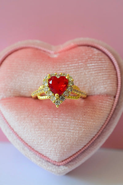 Ruby Heart Ring