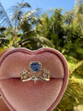 Sky Blue Crown Ring