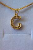Icy Initial Necklace (Box Chain)
