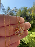 Donna Spinning Flower Necklace