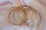 Diamond Cut Tricolor 7 Bangle Set