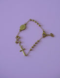 Dainty Rosary Style Saint Benedict Bracelet