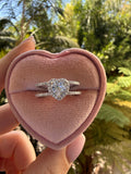 Two Row Heart Ring (silver)