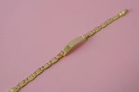 Kids Diamond Cut Anchor ID Bracelet