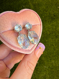 Large Oval Dangle Earrings