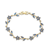 Sherry Flower Bracelet (Sapphire)