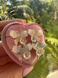 Floral Butterfly Studs (pink)