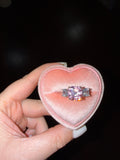 Cushion Pink Promise Ring