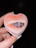 Cushion Pink Promise Ring