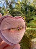 Vintage Style Pink Heart Ring