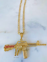 Tricolor Machine Gun Necklace