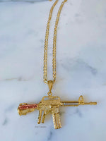 Tricolor Machine Gun Necklace