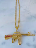 Tricolor Machine Gun Necklace