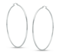 Silver Hoops