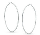 Silver Hoops
