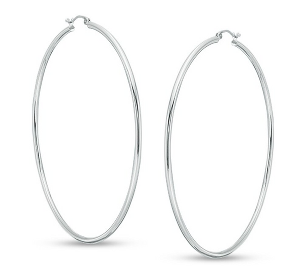 Silver Hoops