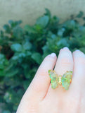 Lucky Butterfly Ring (Green)